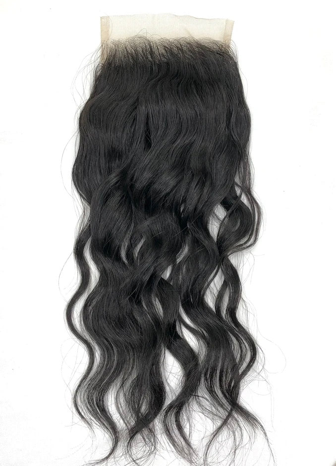 Cambodian Raw - WAVY LACE CLOSURE